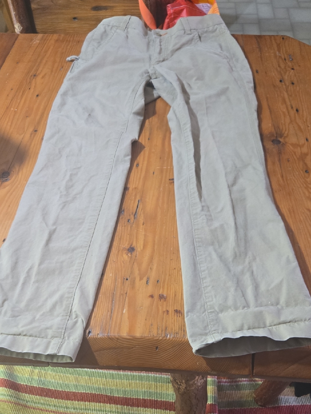 L.L. Bean Men's Khaki Chino Pants - Light Beige Sz 31x32